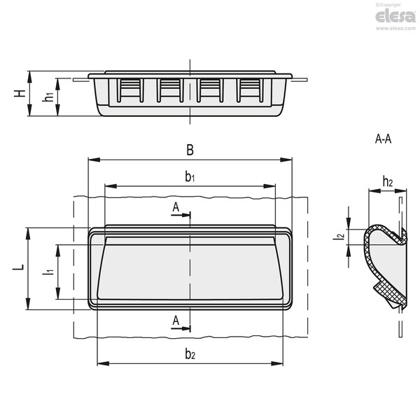 Flush Pull Handles, PR.137-PF-AE-V0-C1